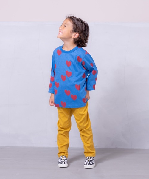 HOGAN RANCH WEAR（ホーガンランチウエア）の「ソウガラナガソデTシャツ（70～140cm）（Tシャツ/カットソー・キッズ・オフホワイト/ブルー/クリーム/マルチ/ブラック/ライトグリーン/グリーン/ピンク/ベージュ/オレンジ・70/80/90/95/100/110/120/130/140）」の19枚目の写真