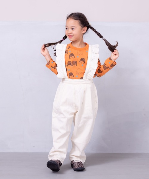 HOGAN RANCH WEAR（ホーガンランチウエア）の「ソウガラナガソデTシャツ（70～140cm）（Tシャツ/カットソー・キッズ・オフホワイト/ブルー/クリーム/マルチ/ブラック/ライトグリーン/グリーン/ピンク/ベージュ/オレンジ・70/80/90/95/100/110/120/130/140）」の21枚目の写真