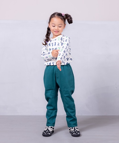 HOGAN RANCH WEAR（ホーガンランチウエア）の「ソウガラナガソデTシャツ（70～140cm）（Tシャツ/カットソー・キッズ・オフホワイト/ブルー/クリーム/マルチ/ブラック/ライトグリーン/グリーン/ピンク/ベージュ/オレンジ・70/80/90/95/100/110/120/130/140）」の15枚目の写真