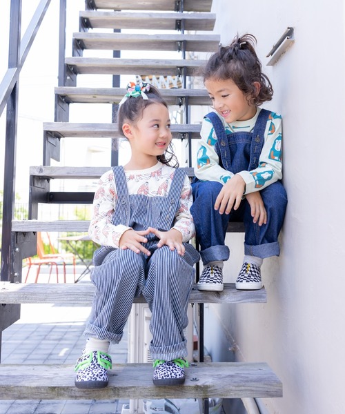 HOGAN RANCH WEAR（ホーガンランチウエア）の「ソウガラナガソデTシャツ（70～140cm）（Tシャツ/カットソー・キッズ・オフホワイト/ブルー/クリーム/マルチ/ブラック/ライトグリーン/グリーン/ピンク/ベージュ/オレンジ・70/80/90/95/100/110/120/130/140）」の13枚目の写真