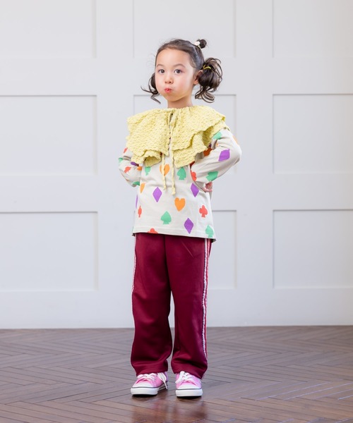 HOGAN RANCH WEAR（ホーガンランチウエア）の「ソウガラナガソデTシャツ（70～140cm）（Tシャツ/カットソー・キッズ・オフホワイト/ブルー/クリーム/マルチ/ブラック/ライトグリーン/グリーン/ピンク/ベージュ/オレンジ・70/80/90/95/100/110/120/130/140）」の17枚目の写真