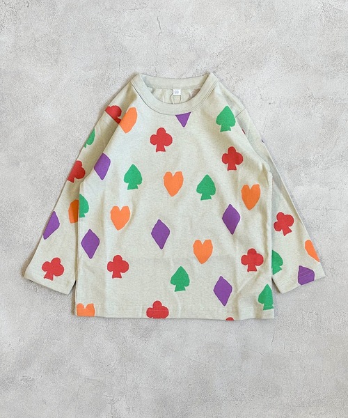 HOGAN RANCH WEAR（ホーガンランチウエア）の「ソウガラナガソデTシャツ（70～140cm）（Tシャツ/カットソー・キッズ・オフホワイト/ブルー/クリーム/マルチ/ブラック/ライトグリーン/グリーン/ピンク/ベージュ/オレンジ・70/80/90/95/100/110/120/130/140）」の11枚目の写真