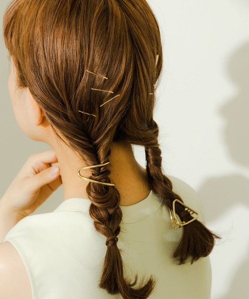 SMELLY（スメリー）の「メタルニュアンスミニセットヘアピン（ヘアピン・レディース・ゴールド・-）」の2枚目の写真