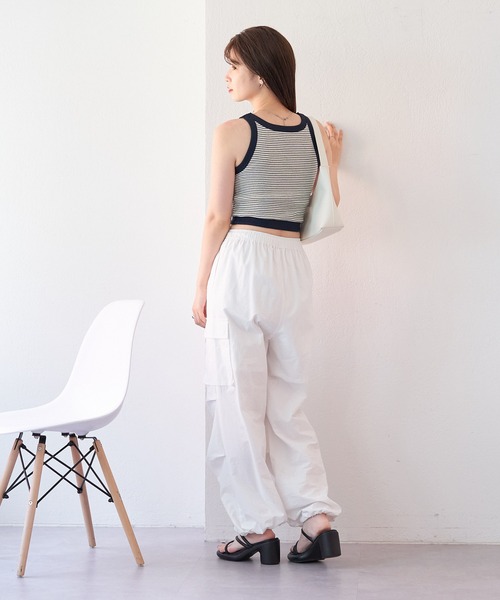 MILLER（ミラー）の「【Miller別注】カップ付きアメスリタンク（タンクトップ・レディース・アイボリー/ブルー/イエロー/ネイビー・FREE）」の13枚目の写真