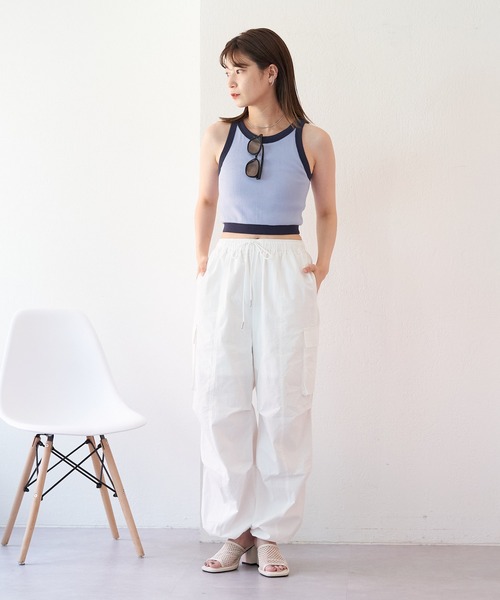 MILLER（ミラー）の「【Miller別注】カップ付きアメスリタンク（タンクトップ・レディース・アイボリー/ブルー/イエロー/ネイビー・FREE）」の21枚目の写真