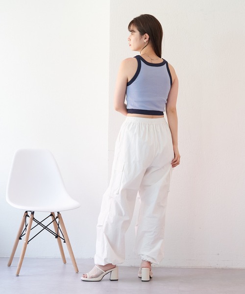 MILLER（ミラー）の「【Miller別注】カップ付きアメスリタンク（タンクトップ・レディース・アイボリー/ブルー/イエロー/ネイビー・FREE）」の14枚目の写真