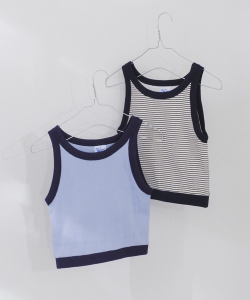 MILLER（ミラー）の「【Miller別注】カップ付きアメスリタンク（タンクトップ・レディース・アイボリー/ブルー/イエロー/ネイビー・FREE）」の6枚目の写真