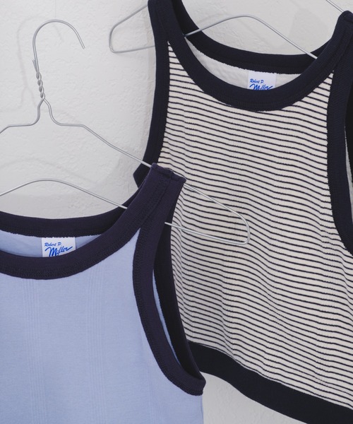 MILLER（ミラー）の「【Miller別注】カップ付きアメスリタンク（タンクトップ・レディース・アイボリー/ブルー/イエロー/ネイビー・FREE）」の17枚目の写真
