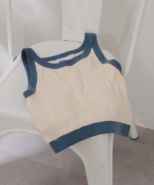 MILLER（ミラー）の「【Miller別注】カップ付きアメスリタンク（タンクトップ・レディース・アイボリー/ブルー/イエロー/ネイビー・FREE）」の5枚目の写真