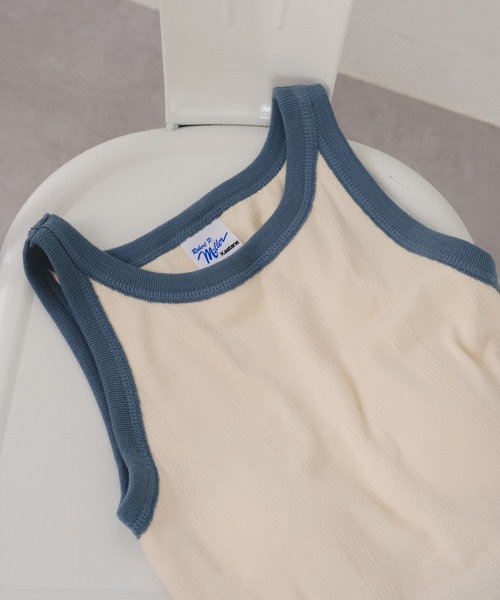 MILLER（ミラー）の「【Miller別注】カップ付きアメスリタンク（タンクトップ・レディース・アイボリー/ブルー/イエロー/ネイビー・FREE）」の16枚目の写真