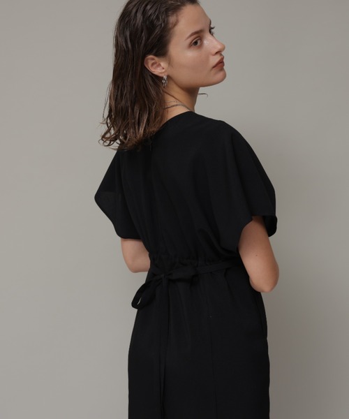 CADUNE(カデュネ)の「ポプリンマーメイドワンピース(ワンピース・レディース・ブラック/ベージュ系その他・36/38)」の3枚目の写真