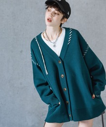 PAGEBOY | 〈すとぷり 莉犬くん着用〉Wフェイスハンドステッチカーディガン(カーディガン/ボレロ)