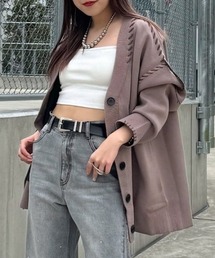 PAGEBOY | Wフェイスハンドステッチカーディガン(カーディガン/ボレロ)