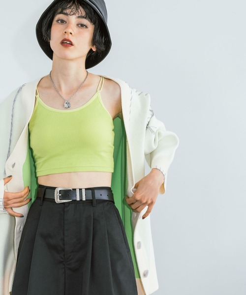 PAGEBOY（ページボーイ）の「Wフェイスハンドステッチカーディガン（カーディガン/ボレロ・レディース・モカ/オレンジ系/オフホワイト/ブラック/ターコイズブルー/オレンジ系その他・FREE）」の12枚目の写真