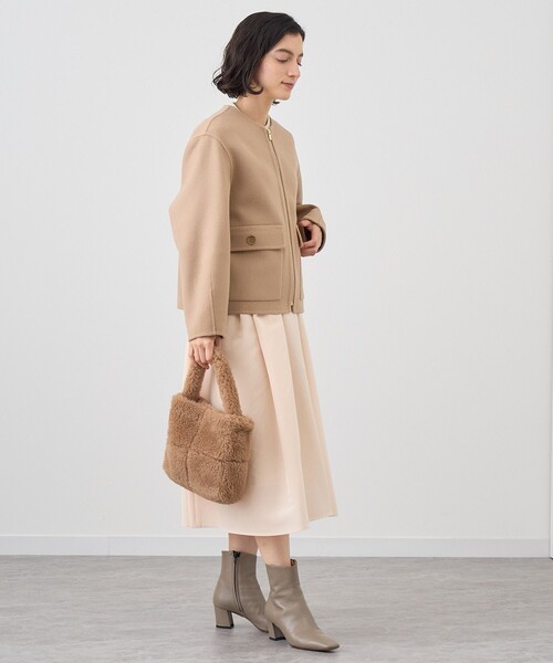 ANAYI（アナイ）の「ボアミニハンドバッグ（ハンドバッグ・レディース・チャコールグレー/キャメル・FREE）」の18枚目の写真