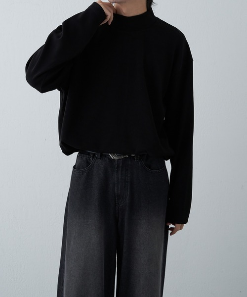 COLONY 2139(コロニートゥーワンスリーナイン)の「ドレープリブ長袖ハイネック(Tシャツ/カットソー・メンズ・ホワイト/グレー/ブラック・MEDIUM/LARGE)」の15枚目の写真