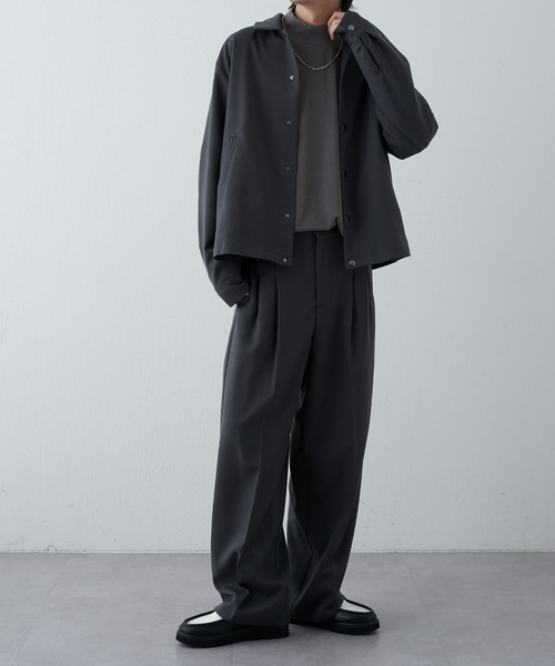 COLONY 2139(コロニートゥーワンスリーナイン)の「ドレープリブ長袖ハイネック(Tシャツ/カットソー・メンズ・ホワイト/グレー/ブラック・MEDIUM/LARGE)」の14枚目の写真