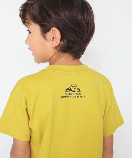 BRANSHES（ブランシェス）の「【プチプラ/吸水速乾】グラフィック半袖Tシャツ（Tシャツ/カットソー・キッズ・カーキオリーブ/マスタード/ブルー・90/100/110/120/130/140/150）」の12枚目の写真