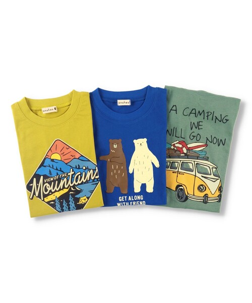 BRANSHES（ブランシェス）の「【プチプラ/吸水速乾】グラフィック半袖Tシャツ（Tシャツ/カットソー・キッズ・カーキオリーブ/マスタード/ブルー・90/100/110/120/130/140/150）」の22枚目の写真