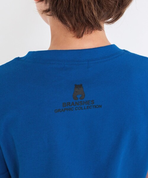 BRANSHES（ブランシェス）の「【プチプラ/吸水速乾】グラフィック半袖Tシャツ（Tシャツ/カットソー・キッズ・カーキオリーブ/マスタード/ブルー・90/100/110/120/130/140/150）」の9枚目の写真