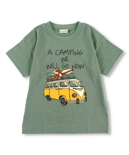 BRANSHES（ブランシェス）の「【プチプラ/吸水速乾】グラフィック半袖Tシャツ（Tシャツ/カットソー・キッズ・カーキオリーブ/マスタード/ブルー・90/100/110/120/130/140/150）」の14枚目の写真