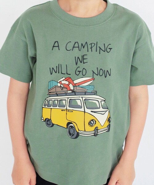 BRANSHES（ブランシェス）の「【プチプラ/吸水速乾】グラフィック半袖Tシャツ（Tシャツ/カットソー・キッズ・カーキオリーブ/マスタード/ブルー・90/100/110/120/130/140/150）」の5枚目の写真