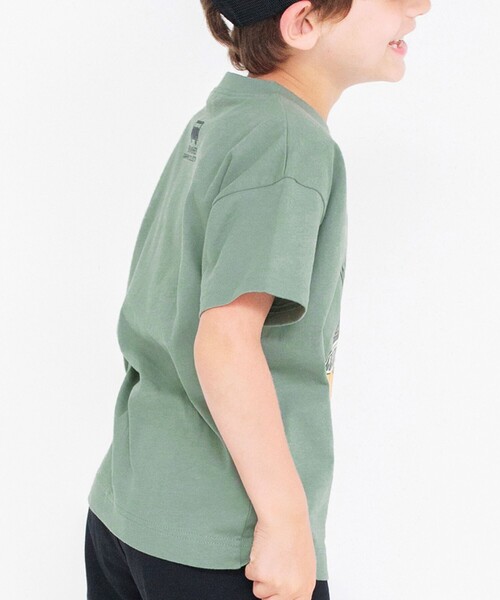 BRANSHES（ブランシェス）の「【プチプラ/吸水速乾】グラフィック半袖Tシャツ（Tシャツ/カットソー・キッズ・カーキオリーブ/マスタード/ブルー・90/100/110/120/130/140/150）」の8枚目の写真