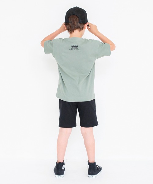BRANSHES（ブランシェス）の「【プチプラ/吸水速乾】グラフィック半袖Tシャツ（Tシャツ/カットソー・キッズ・カーキオリーブ/マスタード/ブルー・90/100/110/120/130/140/150）」の7枚目の写真