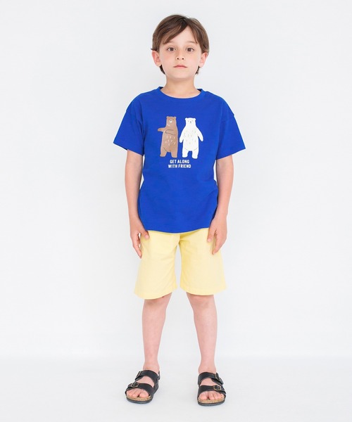 BRANSHES（ブランシェス）の「【プチプラ/吸水速乾】グラフィック半袖Tシャツ（Tシャツ/カットソー・キッズ・カーキオリーブ/マスタード/ブルー・90/100/110/120/130/140/150）」の19枚目の写真