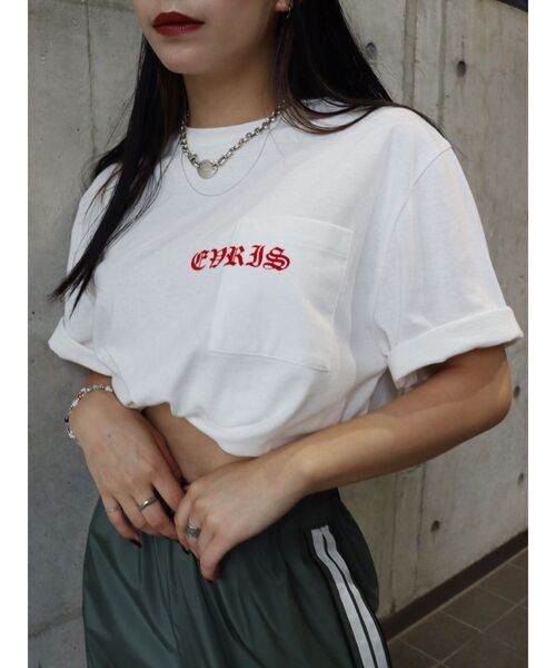 EVRIS(エヴリス)の「CONCEPTグラフィックTシャツ(Tシャツ/カットソー・レディース・グレー/ブラック/ホワイト・FREE)」の10枚目の写真