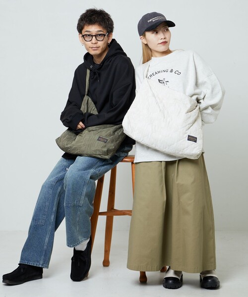 PENDLETON（ペンドルトン）の「PENDLETON × PUBLUX/ペンドルトン 別注キルティングニュースペーパーバッグ　限定展開（ショルダーバッグ・レディース・オフホワイト/ブラック/オリーブ/その他・ﾌﾘ-）」の8枚目の写真