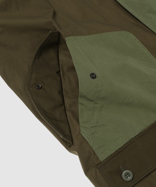 コムデギャルソンオム　パッチワーク風ミリタリーコート COMME des GARCONS HOMME（コム デ ギャルソン・オム）の