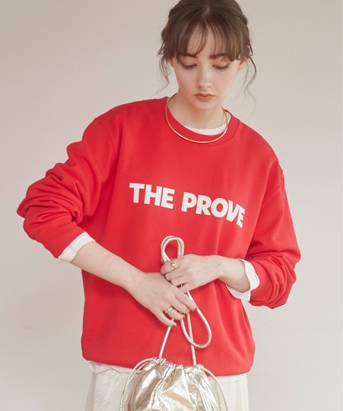 ANGIE(アンジー)の「フロッキープリント / 箔 メタリック プリント ロゴ スウェット /トレーナー(スウェット・レディース・ダークネイビー/ホワイト×ブラック/杢グレー/チャコールグレー/ホワイト×ゴールド/ブラック/ホワイト×シルバー/スミクロ/レッド・SMALL/MEDIUM/LARGE)」の9枚目の写真