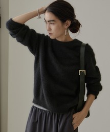SALON adam et rope' | フォックスカシミヤ混クルーネックニット(ニット/セーター)