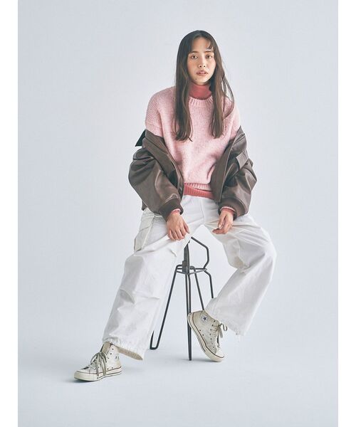 Ungrid - アングリッド　袖フリンジニット　アイボリー U02348EW22253_fw_thumbM.jpg