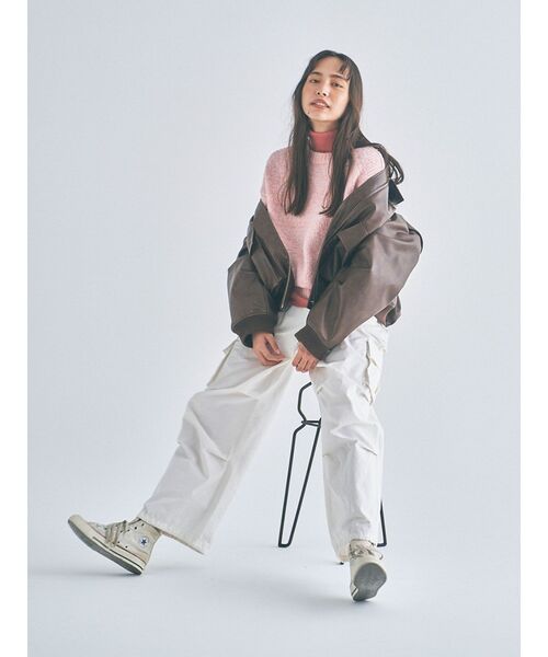 Ungrid（アングリッド）の「ウォッシャブルタートルニット（ニット/セーター・レディース・グリーン/ブラック/アイボリー/イエロー/ヘザーグレー/レッド/ピンク・FREE）」の12枚目の写真