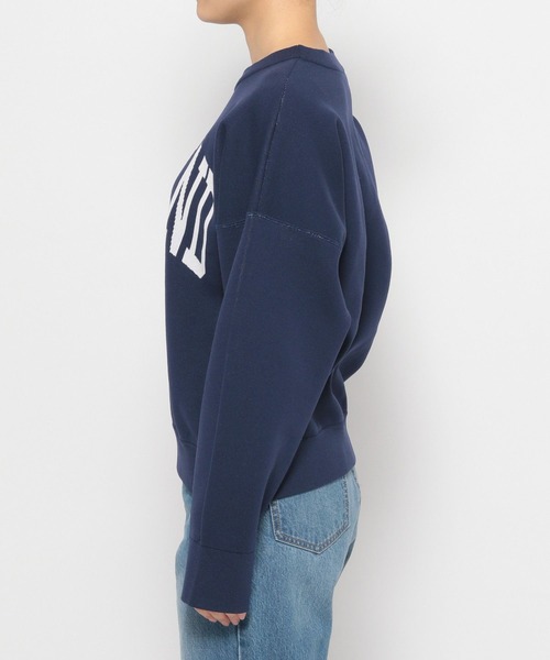 LOWRYS FARM（ローリーズファーム）の「スクールロゴニットプルオーバーロングスリーブ  976840（ニット/セーター・レディース・ネイビー/アイボリー/グリーン・FREE）」の14枚目の写真