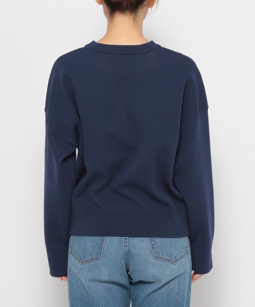 LOWRYS FARM（ローリーズファーム）の「スクールロゴニットプルオーバーロングスリーブ  976840（ニット/セーター・レディース・ネイビー/アイボリー/グリーン・FREE）」の15枚目の写真