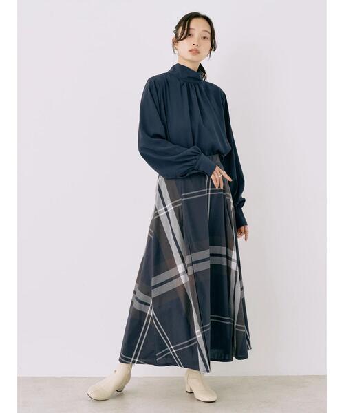 earth music&ecology（アースミュージックアンドエコロジー）の「2WAYボウタイブラウス（シャツ/ブラウス・レディース・ネイビー/ドット/ブルーグリーン/アイボリー・FREE）」の12枚目の写真