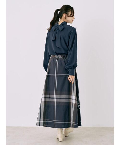 earth music&ecology（アースミュージックアンドエコロジー）の「2WAYボウタイブラウス（シャツ/ブラウス・レディース・ネイビー/ドット/ブルーグリーン/アイボリー・FREE）」の14枚目の写真