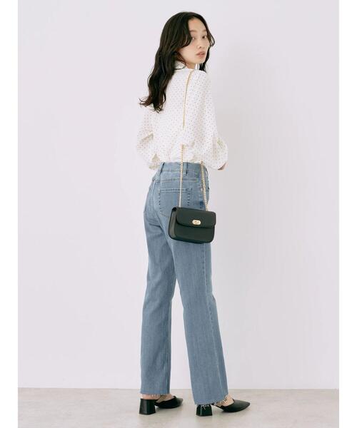 earth music&ecology（アースミュージックアンドエコロジー）の「2WAYボウタイブラウス（シャツ/ブラウス・レディース・ネイビー/ドット/ブルーグリーン/アイボリー・FREE）」の18枚目の写真