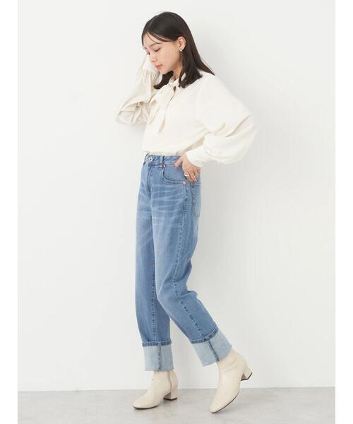 earth music&ecology（アースミュージックアンドエコロジー）の「2WAYボウタイブラウス（シャツ/ブラウス・レディース・ネイビー/ドット/ブルーグリーン/アイボリー・FREE）」の21枚目の写真