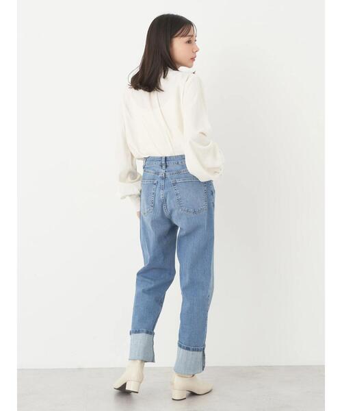 earth music&ecology（アースミュージックアンドエコロジー）の「2WAYボウタイブラウス（シャツ/ブラウス・レディース・ネイビー/ドット/ブルーグリーン/アイボリー・FREE）」の22枚目の写真