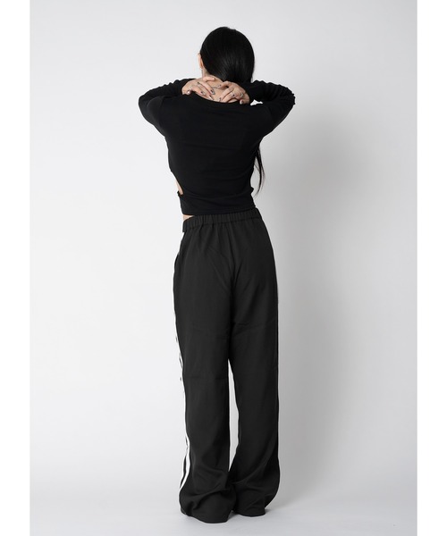 Adoon plain（アドーンプレーン）の「ウエストカットトップス / LS（Tシャツ/カットソー・レディース・パープル/ブラック/ホワイト・FREE）」の18枚目の写真