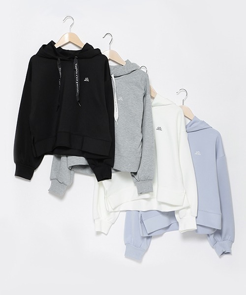 LOVETOXIC（ラブトキシック）の「ダンボールパーカ（パーカー・キッズ・オフホワイト/トップグレー/ブラック/サックスブルー・M/L/S）」の5枚目の写真