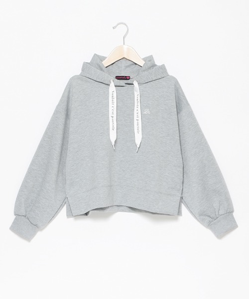 LOVETOXIC（ラブトキシック）の「ダンボールパーカ（パーカー・キッズ・オフホワイト/トップグレー/ブラック/サックスブルー・M/L/S）」の13枚目の写真