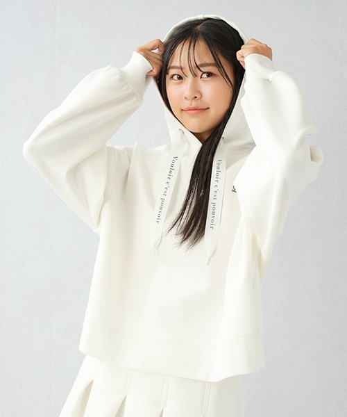 LOVETOXIC（ラブトキシック）の「ダンボールパーカ（パーカー・キッズ・オフホワイト/トップグレー/ブラック/サックスブルー・M/L/S）」の17枚目の写真