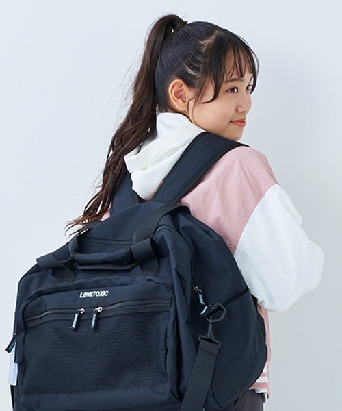 LOVETOXIC（ラブトキシック）の「ダンボールパーカ（パーカー・キッズ・オフホワイト/トップグレー/ブラック/サックスブルー・M/L/S）」の19枚目の写真