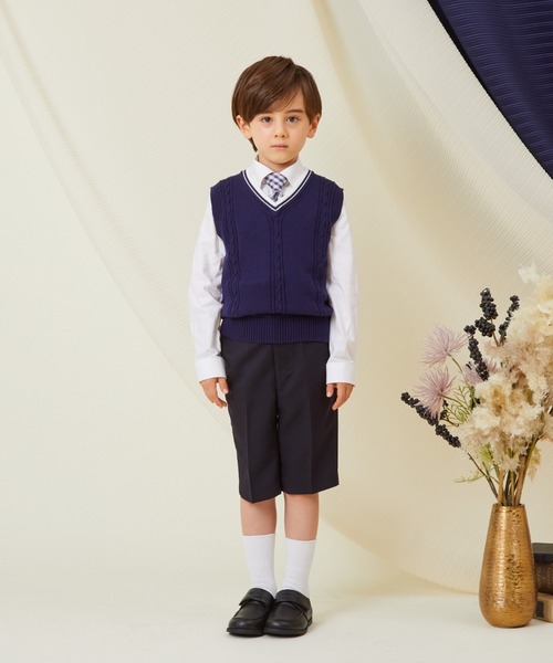 CHOPIN（ショパン）の「チルデンニットベスト（ベスト・キッズ・ネイビー/ホワイト・130cm/110cm/120cm）」の6枚目の写真
