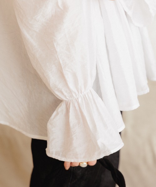 flower(フラワー)の「スイートフレアブラウス2(シャツ/ブラウス・レディース・ピンク/ホワイト・FREE)」の8枚目の写真